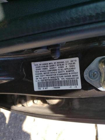 Photo 10 from auction – 2013 HONDA CIVIC LX with VIN 19XFB2F5XDE028470