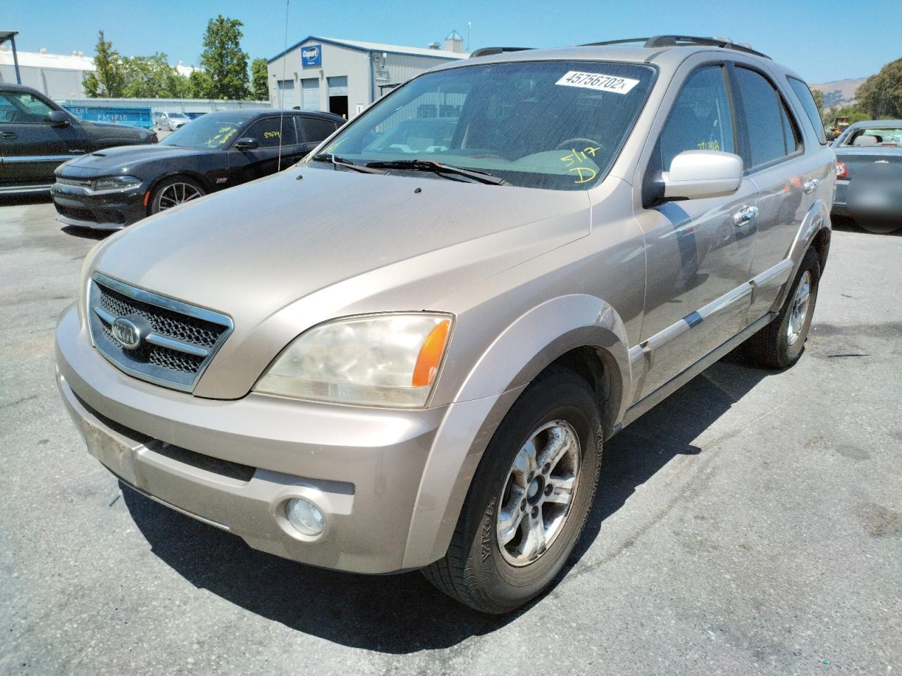 Photo 2 from auction – 2006 KIA SORENTO EX with VIN KNDJD733865566670