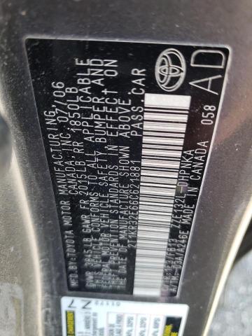 Photo 10 from auction – 2006 TOYOTA COROLLA MA with VIN 2T1KR32E66C621881