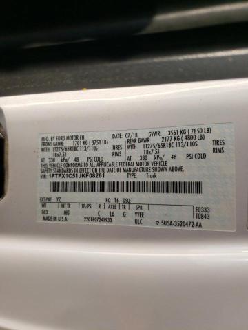 Photo 10 from auction – 2018 FORD F150 SUPER with VIN 1FTFX1C51JKF08261
