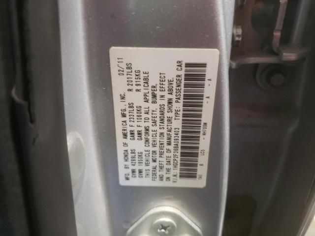 Photo 10 from auction – 2011 HONDA ACCORD LX with VIN 1HGCP2F36BA093403