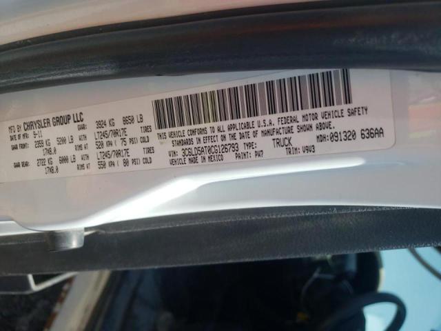 Photo 10 from auction – 2012 DODGE RAM 2500 S with VIN 3C6LD5AT0CG126793