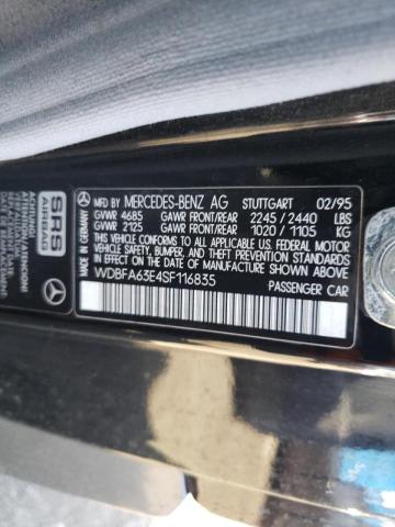 Photo 10 from auction – 1995 MERCEDES-BENZ SL 320 with VIN WDBFA63E4SF116835