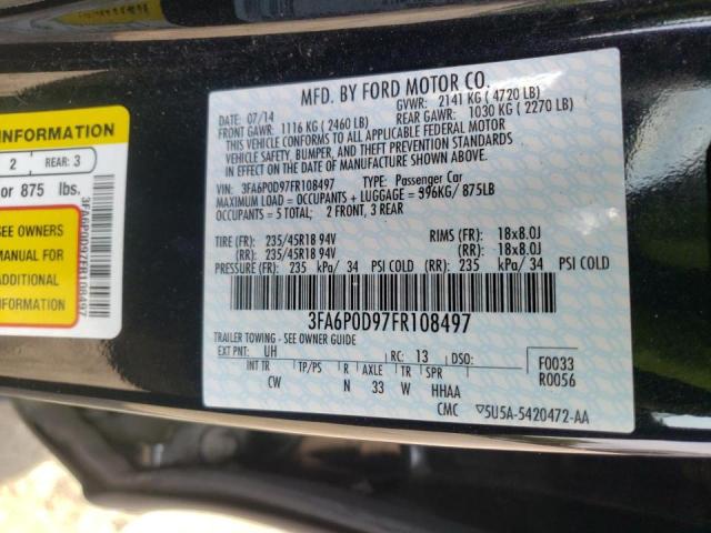 Photo 10 from auction – 2015 FORD FUSION TIT with VIN 3FA6P0D97FR108497