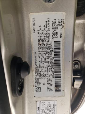 Photo 10 from auction – 2003 TOYOTA HIGHLANDER with VIN JTEGD21A030047731