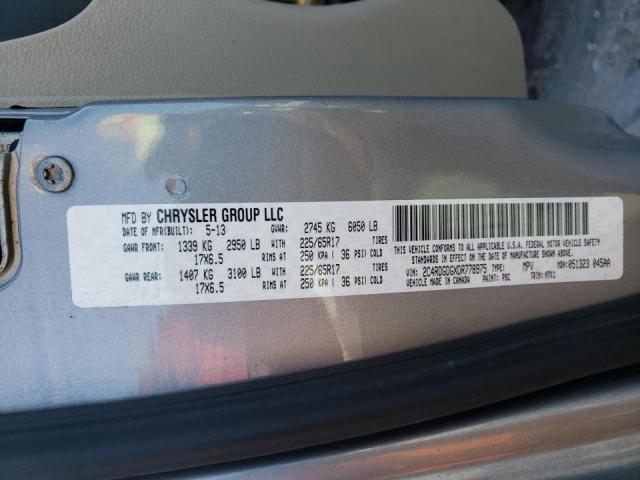 Photo 10 from auction – 2013 DODGE GRAND CARA with VIN 2C4RDGDGXDR778975
