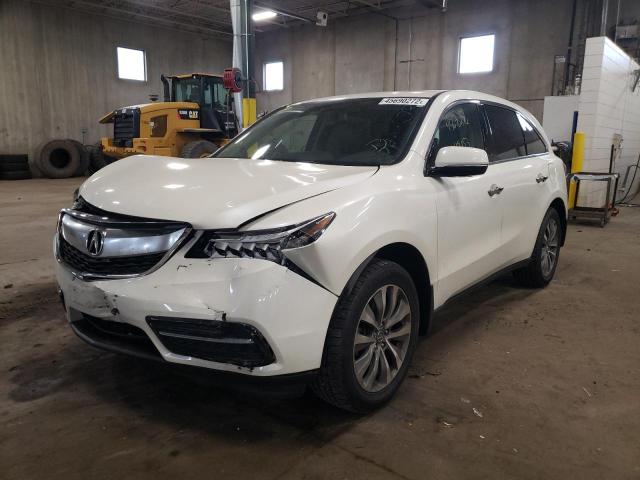 Photo 2 from auction – 2015 ACURA MDX TECHNO with VIN 5FRYD4H49FB022173