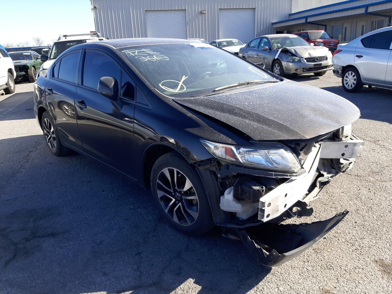 HONDA CIVIC EX 2013 with VIN 19XFB2F83DE256546 - Photo from auction