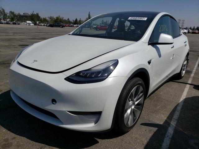 Photo 2 from auction – 2020 TESLA MODEL Y with VIN 5YJYGDEE6LF051051