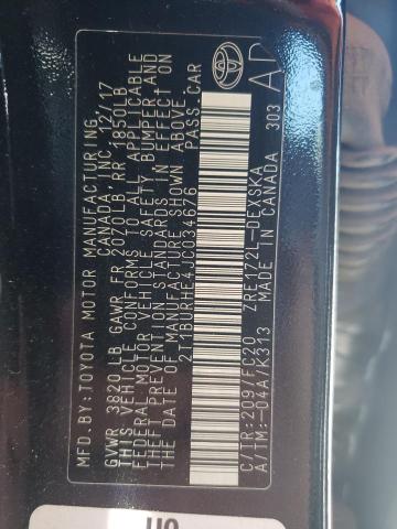 Photo 10 from auction – 2018 TOYOTA COROLLA L with VIN 2T1BURHE4JC034676