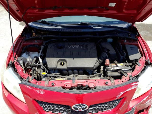 Photo 7 from auction – 2009 TOYOTA COROLLA BA with VIN JTDBL40E69J006038