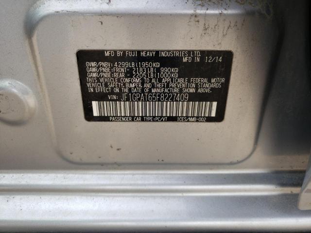 Photo 10 from auction – 2015 SUBARU IMPREZA SP with VIN JF1GPAT65F8227409