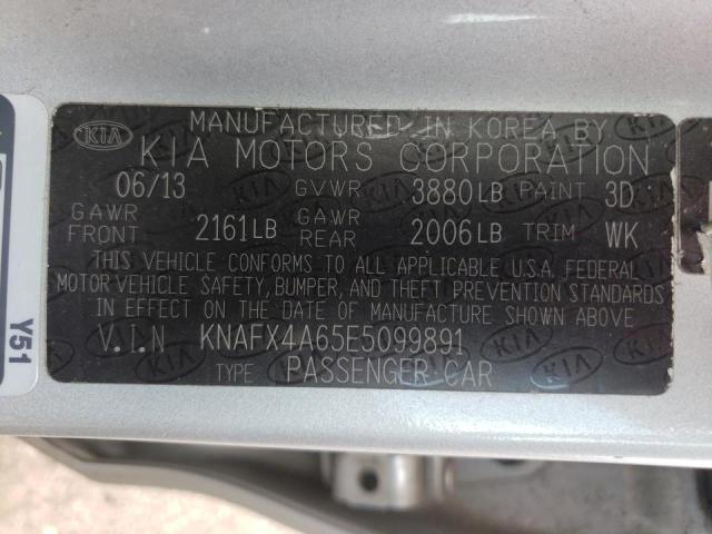 Photo 10 from auction – 2014 KIA FORTE LX with VIN KNAFX4A65E5099891