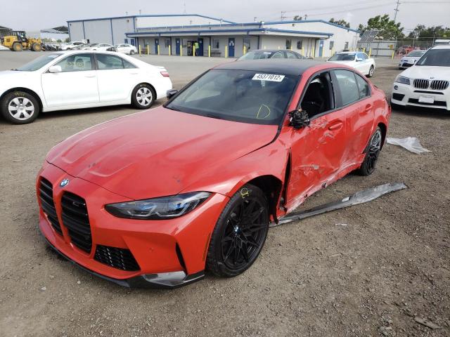 Photo 2 from auction – 2022 BMW M3 COMPETI with VIN WBS43AY05NFM41722