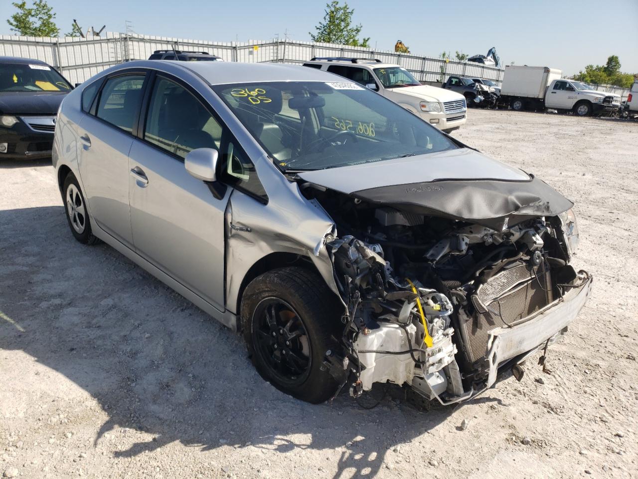 TOYOTA PRIUS 2012 with VIN JTDKN3DU1C5449025 - Photo from auction