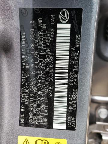 Photo 10 from auction – 2017 LEXUS ES 350 with VIN 58ABK1GG2HU057689