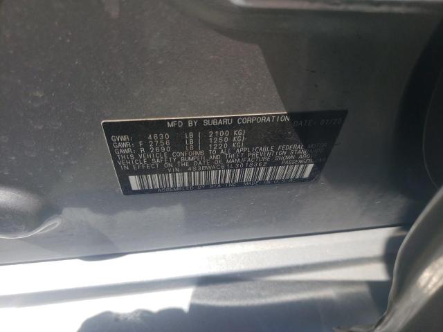 Photo 10 from auction – 2020 SUBARU LEGACY PRE with VIN 4S3BWAC61L3018362
