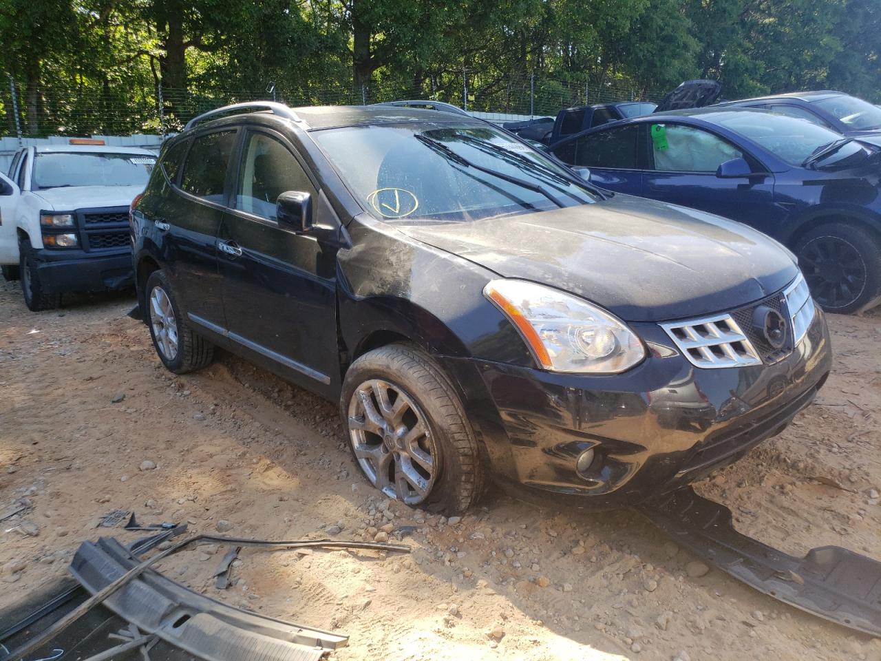 NISSAN ROGUE S 2012 with VIN JN8AS5MT1CW302189 - Photo from auction