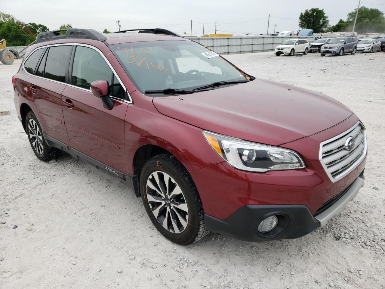 SUBARU OUTBACK 2. 2016 with VIN 4S4BSBNC1G3312155 - Photo from auction