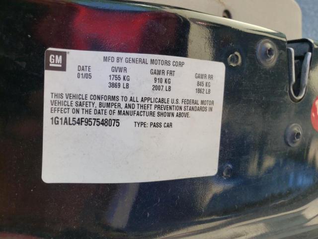 Photo 10 from auction – 2005 CHEVROLET COBALT LS with VIN 1G1AL54F957548075