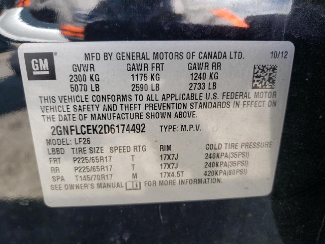 Photo 10 from auction – 2013 CHEVROLET EQUINOX LS with VIN 2GNFLCEK2D6174492