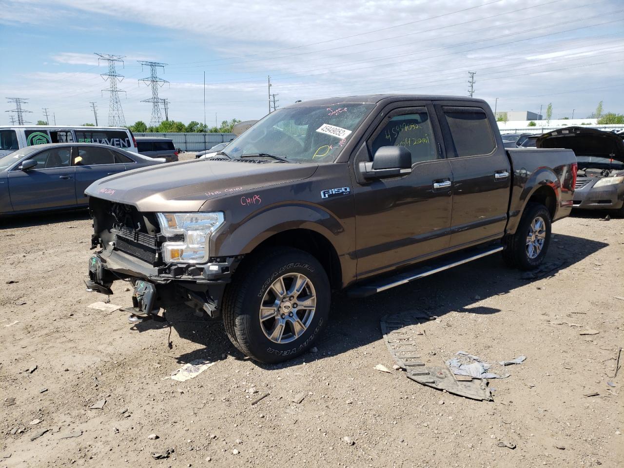 Photo 2 from auction – 2015 FORD F150 SUPER with VIN 1FTEW1E87FKD54149