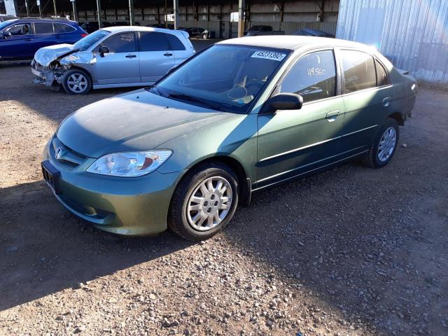 Photo 2 from auction – 2004 HONDA CIVIC LX with VIN 2HGES16594H554455