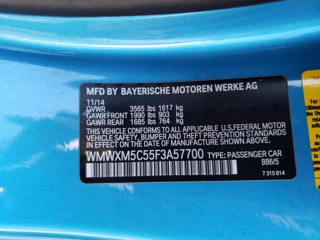 Photo 10 from auction – 2015 MINI COOPER with VIN WMWXM5C55F3A57700