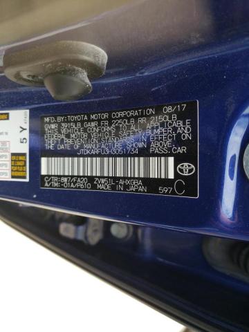 Photo 10 from auction – 2017 TOYOTA PRIUS with VIN JTDKARFU3H3051734