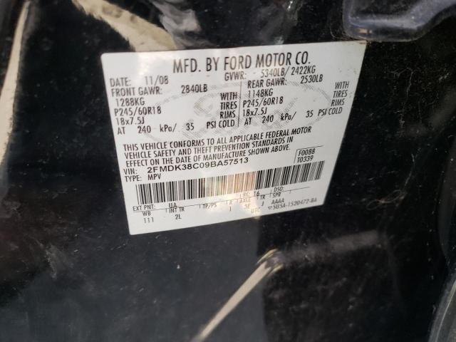 Photo 10 from auction – 2009 FORD EDGE SEL with VIN 2FMDK38C09BA57513