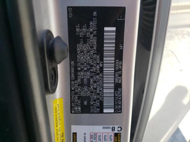 Photo 10 from auction – 2013 TOYOTA 4RUNNER SR with VIN JTEZU5JR1D5053185