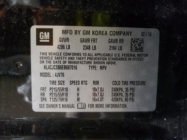 Photo 10 from auction – 2014 BUICK ENCORE with VIN KL4CJCSB6EB687016