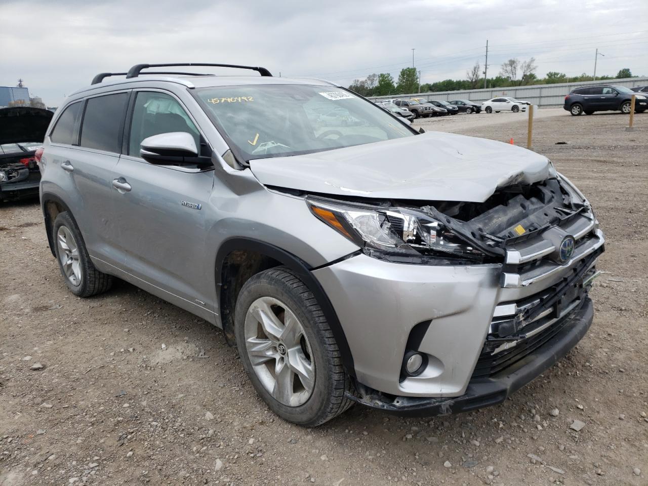 TOYOTA HIGHLANDER 2017 with VIN 5TDDGRFH0HS031367 - Photo from auction