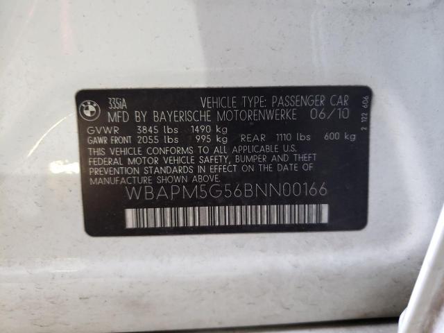 Photo 10 from auction – 2011 BMW 335 I with VIN WBAPM5G56BNN00166