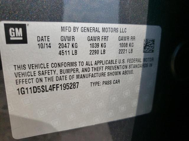 Photo 10 from auction – 2015 CHEVROLET MALIBU 2LT with VIN 1G11D5SL4FF195287