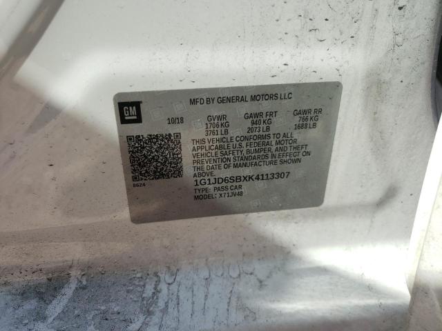 Photo 10 from auction – 2019 CHEVROLET SONIC LT with VIN 1G1JD6SBXK4113307