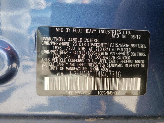 Photo 10 from auction – 2013 SUBARU FORESTER 2 with VIN JF2SHABC1DH407316