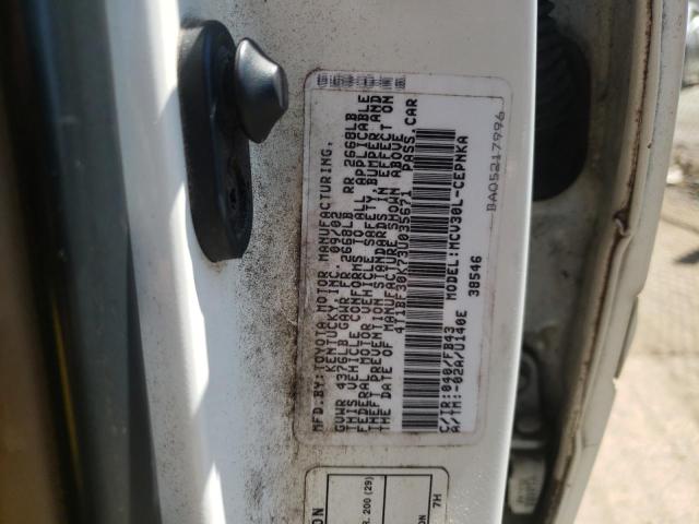 Photo 10 from auction – 2003 TOYOTA CAMRY LE with VIN 4T1BF30K73U035671