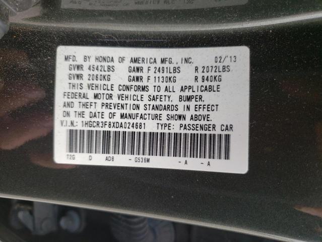 Photo 10 from auction – 2013 HONDA ACCORD EXL with VIN 1HGCR3F8XDA024681