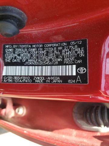Photo 10 from auction – 2012 TOYOTA PRIUS with VIN JTDKN3DU2C5456128