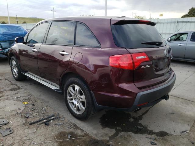 Photo 3 from auction – 2007 ACURA MDX TECHNO with VIN 2HNYD28377H542598