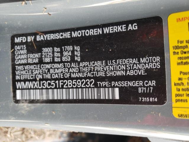 Photo 10 from auction – 2015 MINI COOPER S with VIN WMWXU3C51F2B59232