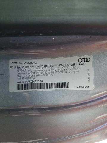 Photo 10 from auction – 2016 AUDI A5 PREMIUM with VIN WAUM2AFRXGA012794