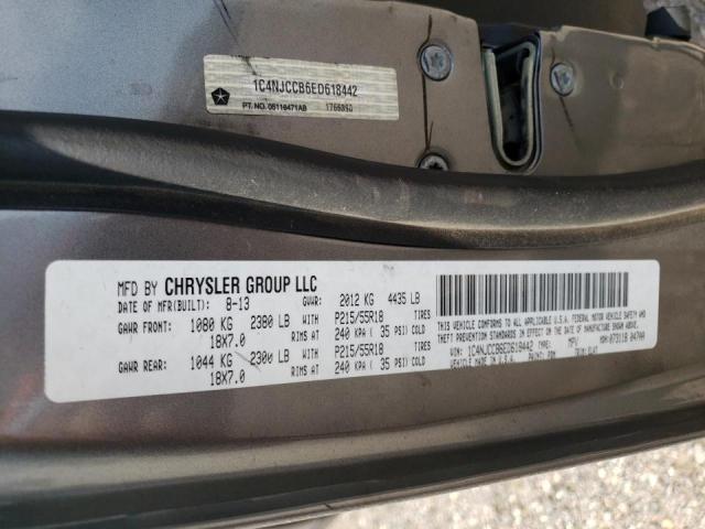 Photo 10 from auction – 2014 JEEP COMPASS LI with VIN 1C4NJCCB6ED618442