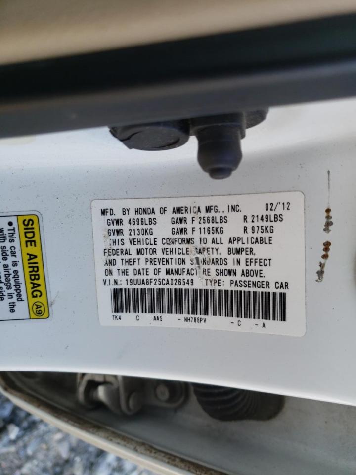 Photo 10 from auction – 2012 ACURA TL with VIN 19UUA8F25CA026549
