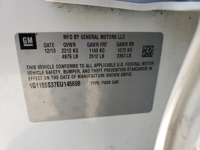 Photo 10 from auction – 2014 CHEVROLET IMPALA LTZ with VIN 1G1155S37EU145698