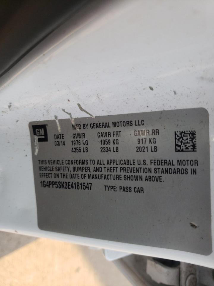 Photo 10 from auction – 2014 BUICK VERANO with VIN 1G4PP5SK3E4181547