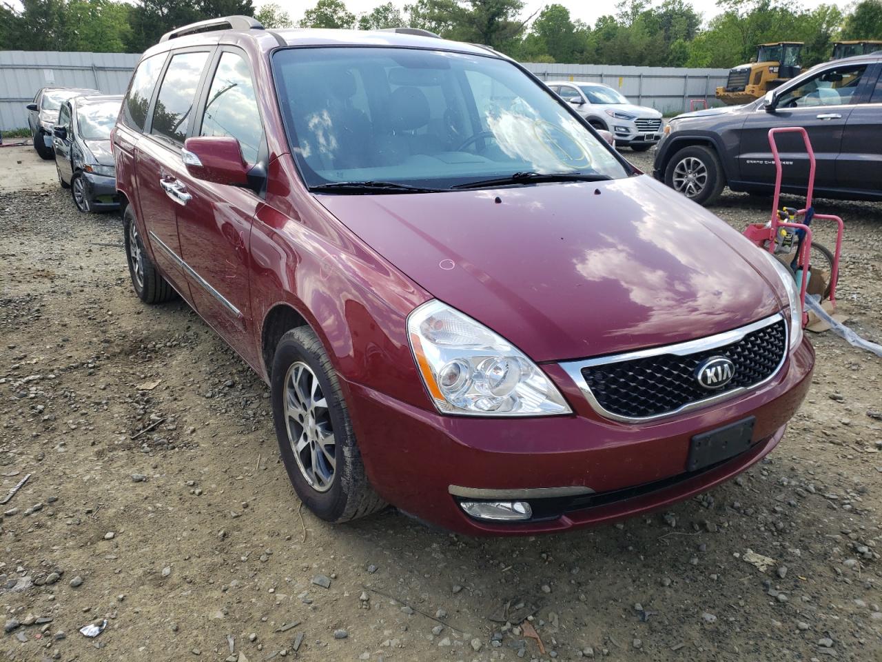 KIA SEDONA EX 2014 with VIN KNDMH4C70E6589209 - Photo from auction