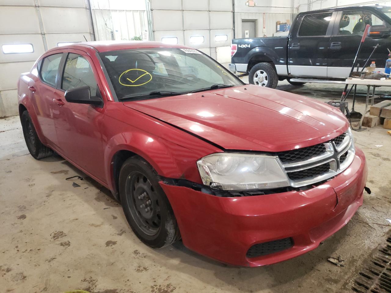 Фото 1 с аукциона – 2013 DODGE AVENGER SE с VIN 1C3CDZAB2DN619525