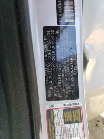 Photo 10 from auction – 2017 KIA RIO LX with VIN KNADM4A38H6057235